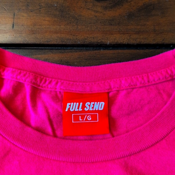 Full Send Nelk Boys Breast Cancer Short Sleeve Tee - Picture 3 of 3
